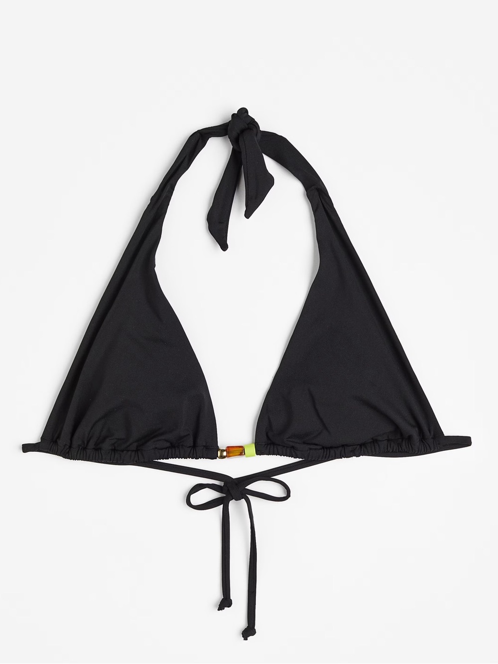 H&M - Black Triangle Beaded Bikini Top
